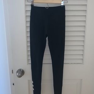 Barry’s Bootcamp Black Workout Leggings with Star Details - Size XS